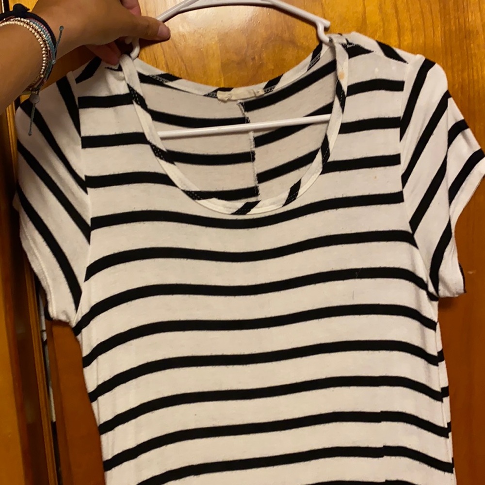 Stripped t shirt dress